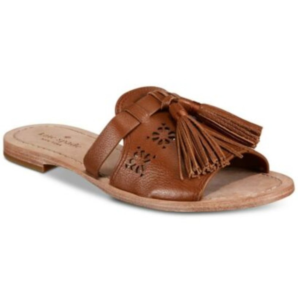 kate spade new york Claire Flat Sandals Toast 7.5